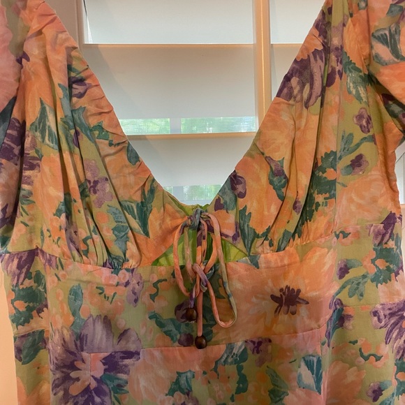 Western Floral Ruffle Romper - Picture 3 of 5